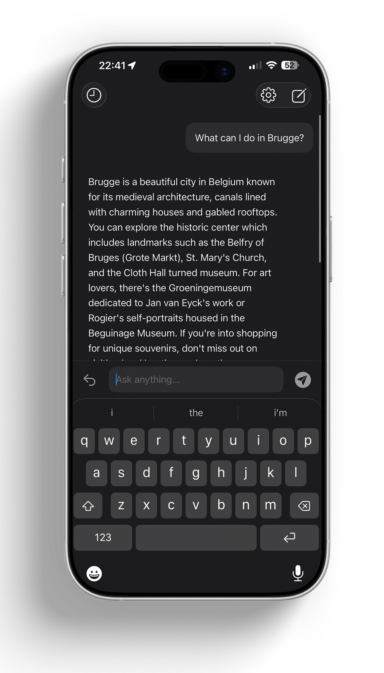 LiberaGPT offline chat interface